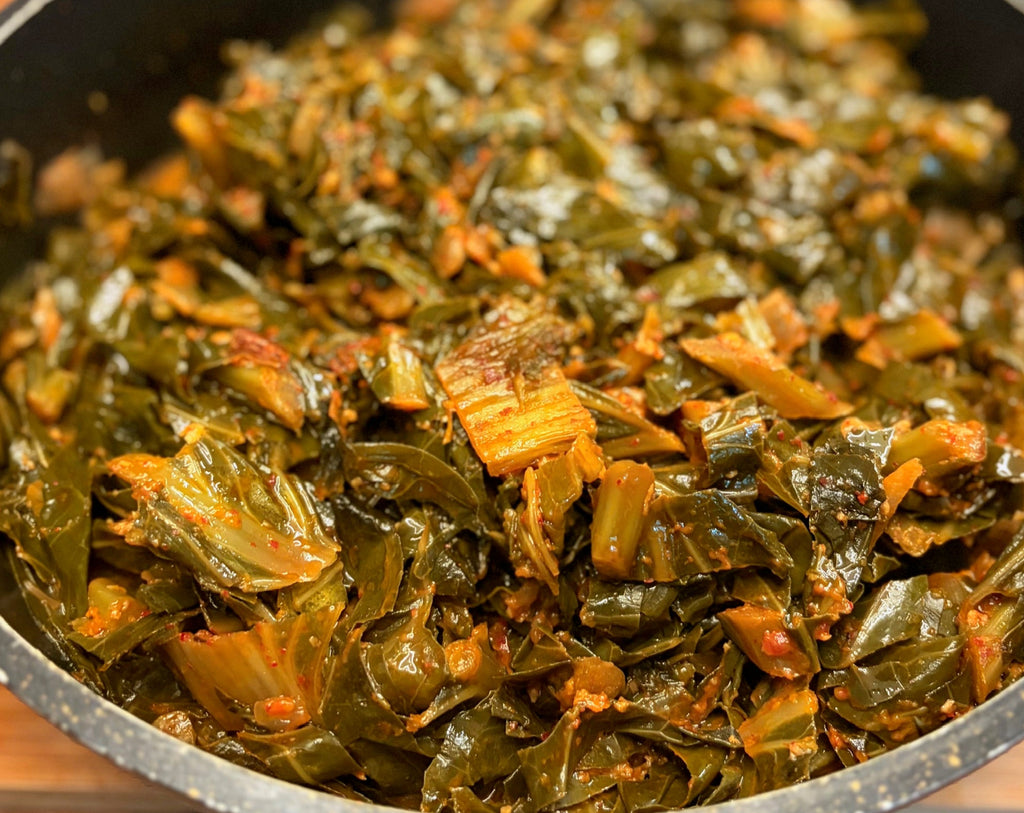 Kimchi Collard Greens