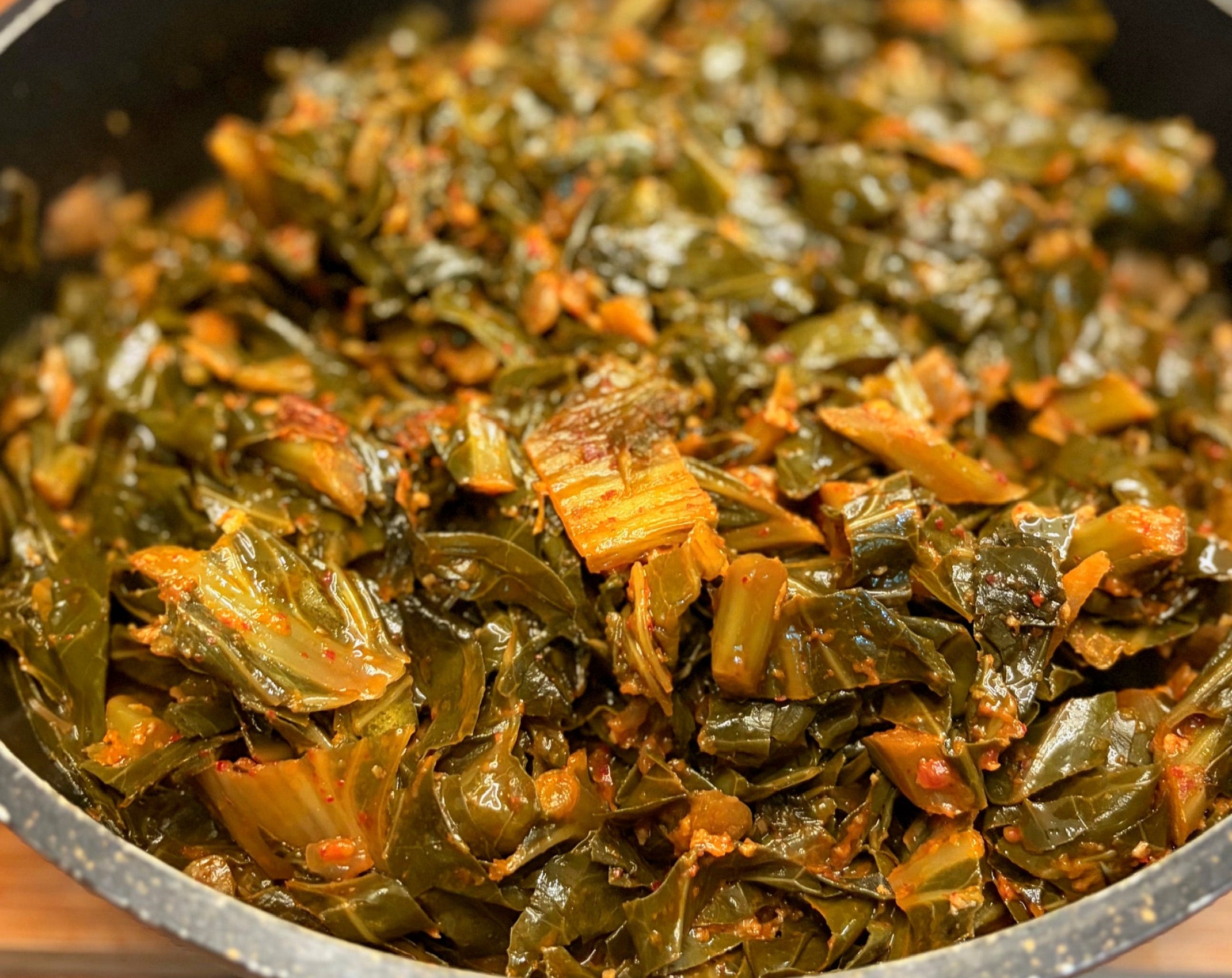 Kimchi Collard Greens